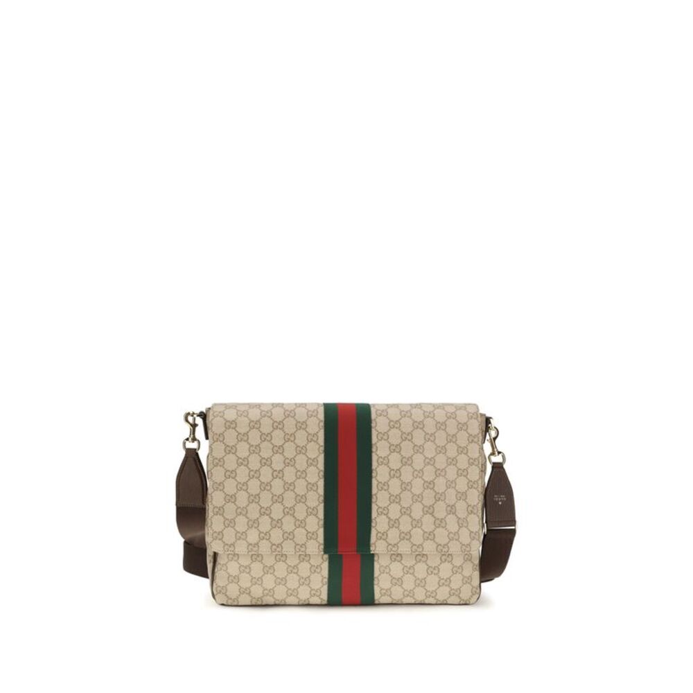 Gucci Men Medium Web Stripe Shoulder Bag